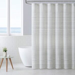 Tommy Bahama Home Fabric Shower Curtain 60% Cotton 40% Polyester 72x72 Striped